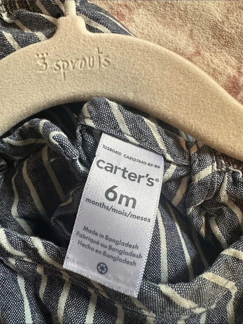 Carters striped romper
